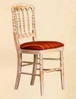 sedie in legno con verniciatura anticata  bianca 162