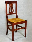 sedia in legno economica con seduta in paglia 142