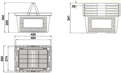 cesto cestino cestello cesta cestone spesa plastica supermercato