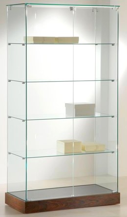 vetrine cristallo alte 180 arredo negozio museo collezione
