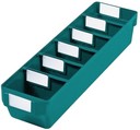 cassetto porta minuteria in plastica 12x40x9,4 6 settori 3